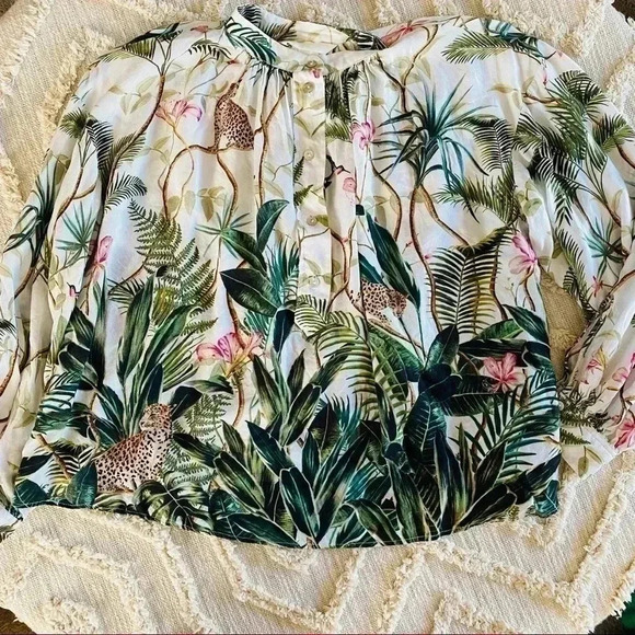 Bundle H&M Tropical Blouse - Picture 1 of 5
